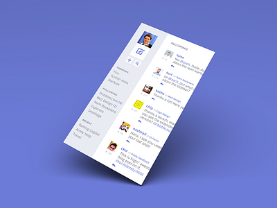 Airety App Sneak Peek chat flat mobile ui ux