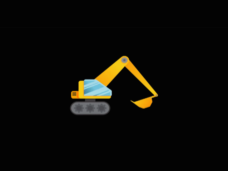 Excavator animation Vectorial adobe after after effects aftereffects animation animation 2d construcktion easy animation excavator machine vectorial vectorial tutorial