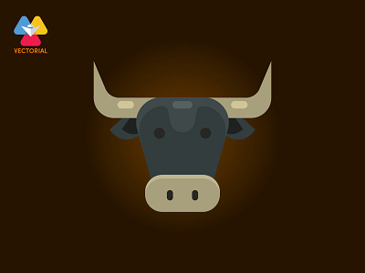 Cow vector design flat flat design flatdesign icon illustration illustrator logo tutorial vector vectorial