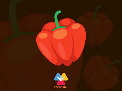 Pepper vector adobe illustrator design flat flat design flatdesign icon illustration illustrator logo tutorial vector vectorial