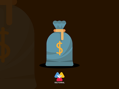 Money bag design flat flat design flatdesign icon illustration illustrator logo tutorial vector vectorial