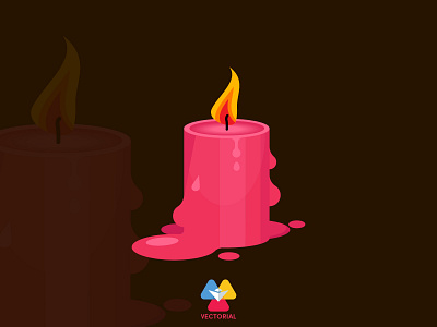 Candle adobe adobe illustrator branding design faridhuseynli flat flat design flatdesign icon illustration illustrator logo tutorial vector vectorial