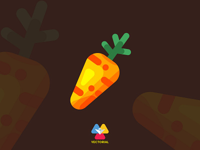 Carrot branding design emoticon faridhuseynli flat flat design flatdesign illustration illustrator vector