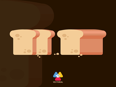 Bread vector design flat flat design flatdesign icon illustration illustrator logo tutorial vector