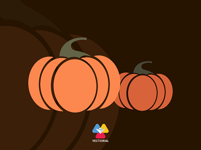 Pumpkin autumn pumpkin design flat flat design flatdesign halloween icon illustration illustrator logo pumpkin tutorial vector vectorial