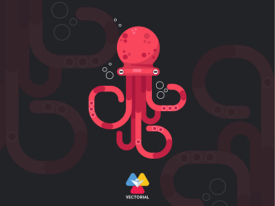 Octopus vector design flat flat design flatdesign icon illustration illustrator logo tutorial vector vectorial