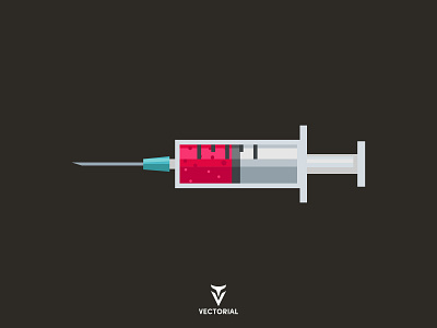 Syringe adobe illustrator design flat flat design flat syringe flatdesign icon illustration illustrator logo syringe syringe vector tutorial vector vector art vectorial