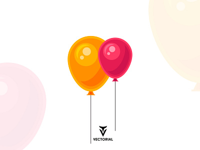 Flat design Balloons adobe adobe illustrator balloons icon balloons vector design flat flat balloons flat design flat design balloons flat logo flatdesign illustration illustrator illustrator cc tutorial vector vectorart