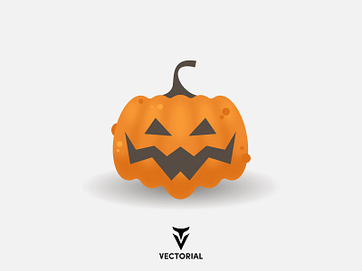 Halloween Pumpkin design flat flat design flatdesign halloween halloween design halloween party halloween pumpkin illustration illustrator logo pumpkin tutorial vector