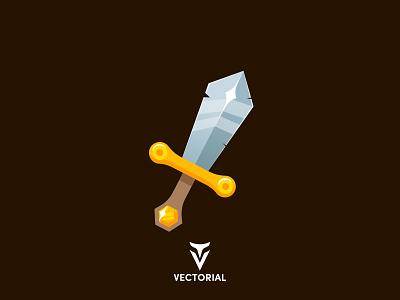 Sword vector design flat flat design flat sword flatdesign icon illustration illustrator logo sword sword vector swords tutorial vector vectorial