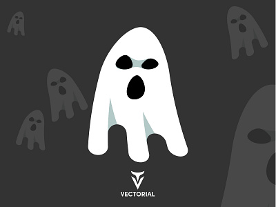 Ghost adobe illustrator character design flat flat design flatdesign ghost halloween halloween item icon illustration illustrator logo tutorial vector vectorial