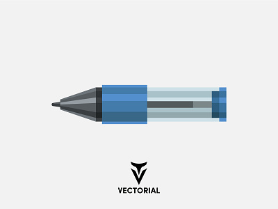 Pen design flat flat design flat pen flatdesign illustration illustrator logo pen pen icon pen vector tutorial vector