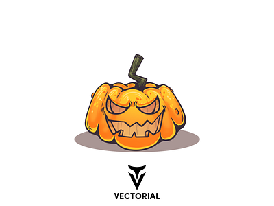 Halloween Pumpkin design flat flat design flatdesign halloween halloween pumpkin icon illustration illustrator logo pumpkin tutorial vector vectorial