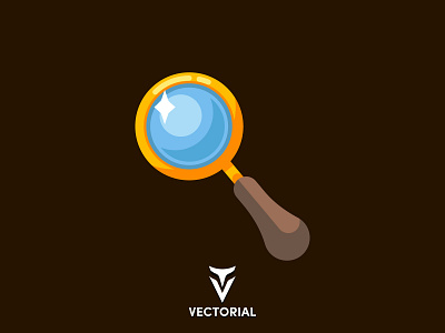 Magnifying glass design flat flat design flatdesign icon illustration illustrator logo magnifying magnifying glass tutorial vector