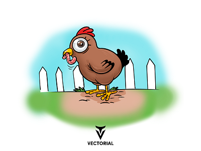 Chicken chicken chicken cartoon design flat flat design flatdesign icon illustration illustrator logo tutorial vector