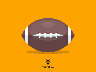 American football ball american american football ball design flat flat design flatdesign football illustration illustrator logo tutorial vector