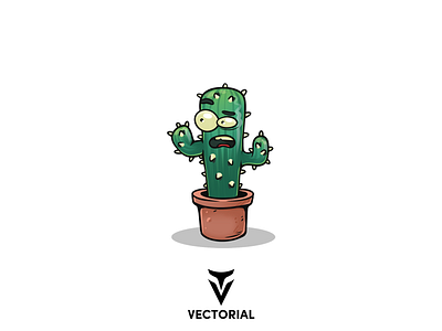 Cactus character adobe illustrator cactus cactus illustration character design flat flat design flatdesign icon illustration illustrator logo tutorial vector vectorial