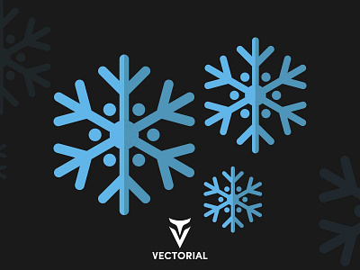 Snowflake christmas design flat flat design flatdesign icon illustration illustrator logo script snowflake tutorial vector vectorial