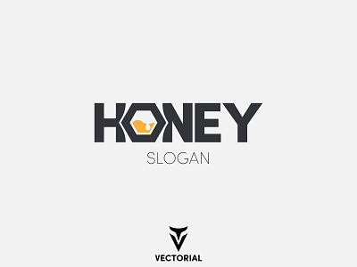 Honey logo design flat flat design flatdesign honey honey logo icon illustration illustrator logo tutorial vector