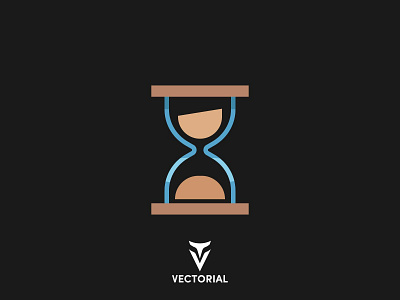 Hourglass design flat flat design flatdesign hourglass icon illustration illustrator logo tutorial vector vectorial