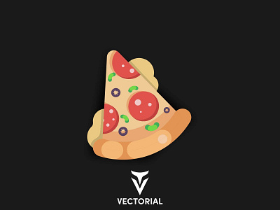 Pizza Slice adobe illustrator design flat flat design flatdesign icon illustration illustrator logo pizza pizza menu tutorial vector vectorial