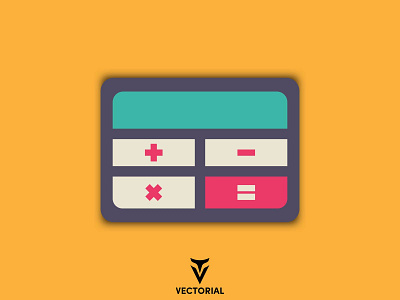 Calculator calculator design flat flat design flatdesign icon illustration illustrator logo tutorial vector vectorial