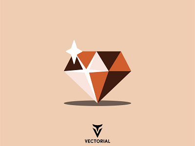 Diamond adobe illustrator branding design diamond flat flat design flatdesign icon illustration illustrator logo tutorial vector vectorial