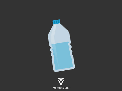 Water bottle bottle design flat flat design flatdesign icon illustration illustrator logo tutorial vector vectorial water water bottle