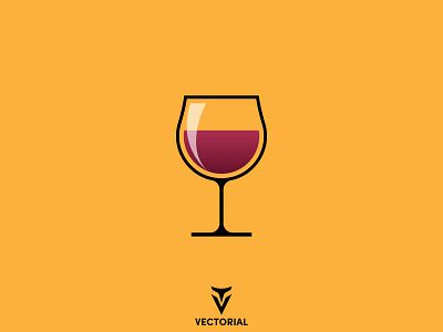 Wine glass design flat flat design flatdesign glass icon illustration illustrator logo tutorial vector wine wine glass