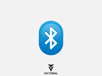 Bluetooth bluetooth design flat flat design flatdesign icon illustration illustrator logo tutorial vector vectorial