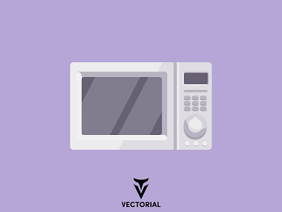 Microwave design flat flat design flatdesign icon illustration illustrator logo microwave tutorial vector vectorial