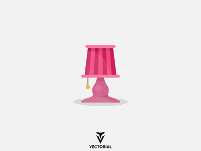 Lamp icon design flat flat design flatdesign illustration illustrator lamp lamp icon logo tutorial vector