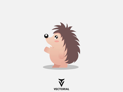 Hedgehog design flat flat design flatdesign hedgehog icon illustration illustrator logo tutorial vector vectorial