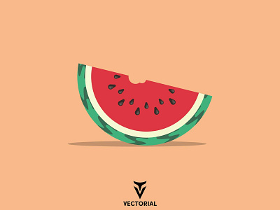 Watermelon branding design flat flat design flatdesign illustration illustrator logo ui vector watermelon