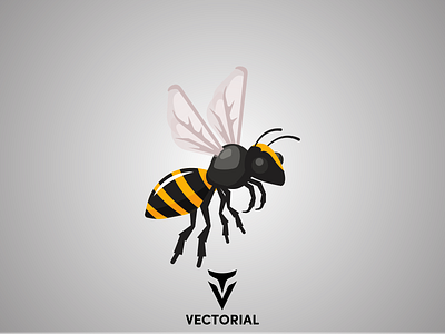 Bee illustration bee bee illustration design drawing flat design game design graphic design illustration tutorials vector design vectorial