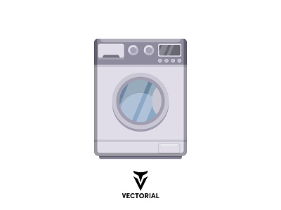 Washing Machine flat flat design game character game design grahic design illustration vector vector design washing machine