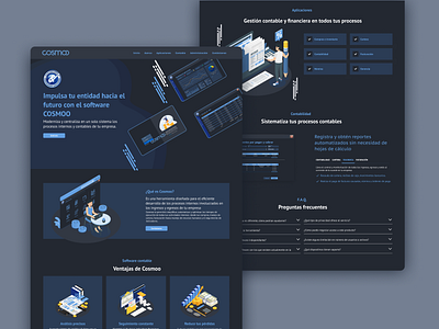 Cosmo - Landing Page app design graphic design ui ux