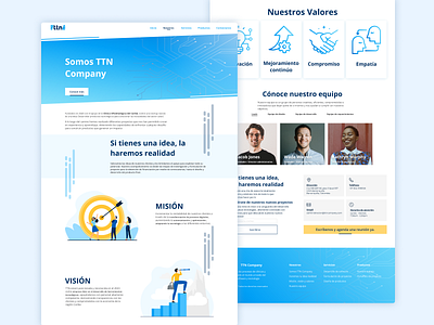 TTN Company - Landing Page app design graphic design ui ux