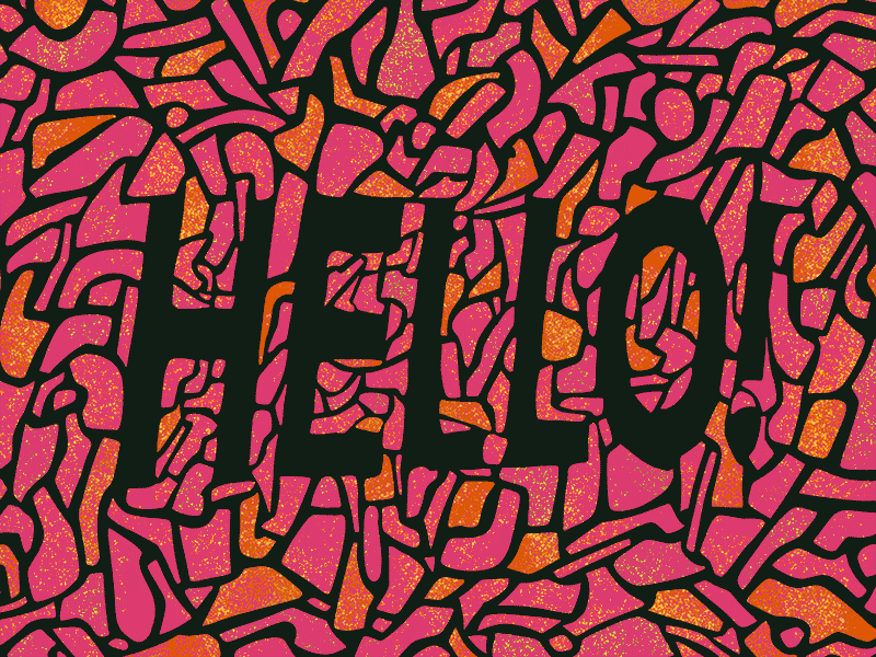 Hello dribbble! debut debut shot design handtype hello illustration letters shapes typography