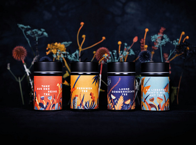 Teas for Timpi design floral illustration packaging packaging design tea tea packaging