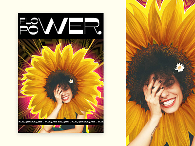 Flower power ^^ design flower graphic graphic design illustration illustrator photoshop poster poster design power