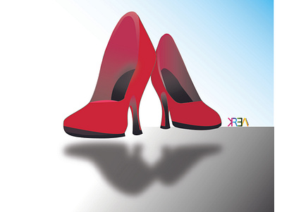 High heels art creation design drawing heels ideas illustration illustrator cc red vector