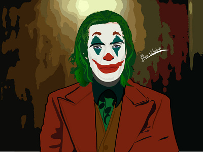 Joker drawing illustration illustrator cc vector