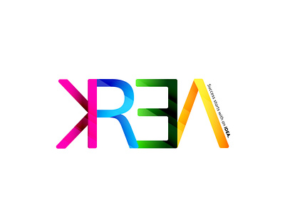 KREA FINAL - Success starts with an IDEA brand design branding colors creation design ideas illustration illustrator illustrator cc krea logo typography vector
