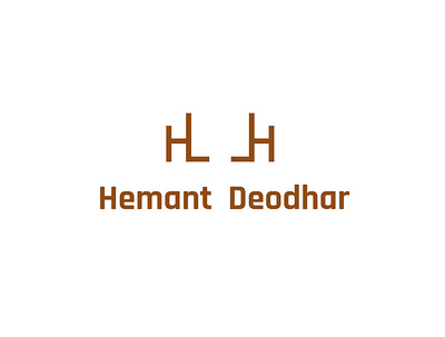 brand logo design for film director Hemant deodhar brand identity brown design direction director film industry filmdirection frame hands logo shooting vector veerendratikhe
