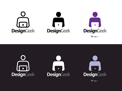 design geek logo concept brand identity design designer logo designgeek geek logo vector veerendratikhe