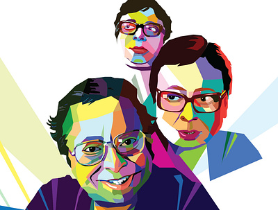 Remembering R. D. Burman Aka Pancham da graphics illustration pancham portrait rdburman rdburman retro style vector vedha style portraits veerendratikhe