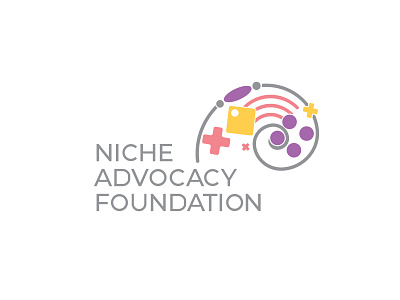 Niche Advocacy Foundation logo activities brain brainstorm brand identity branding community design logo neurology neurons neuroscience pune society vector veerendratikhe
