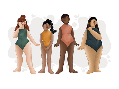 Beautiful People art beauty bodypositivity design digitalart digitalillustration diversity graphicdesign illustration procreate women