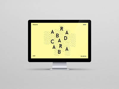 Abracadabra - iMac Cinema Monitor Mock up agency artistic direction design digital ui webdesign website
